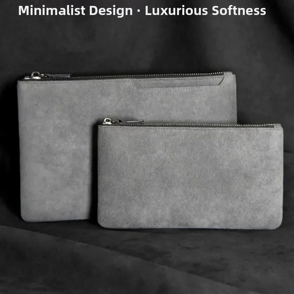 Men's Business Clutch Bag PU Leather Wallet Handheld Busin Casual Phone Bag Soft Surface Ort Wallet Casual Handbag Coin Purse ﻿